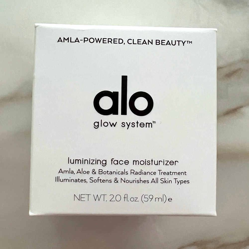 Alo Glow System Luminizing Face Moisturizer NIB